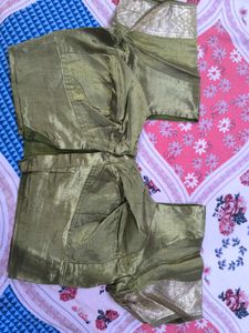 Green &amp; Gold Saree