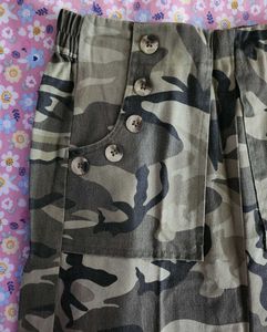 Camo Midi Skirt
