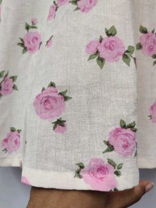 Pink Floral Print Top