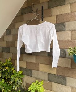White Crop Top