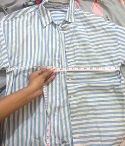 y2k fitted striped shirt