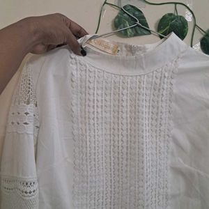 White Korean Top