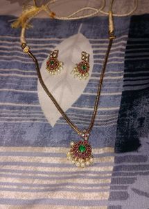 Elegant Pendant and Earring Set