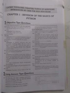 CLASS 12 COMPUTER SCIENCE CBSE QUESTION BANK