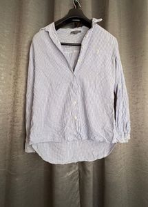 Skyblue And White Striped Shirt