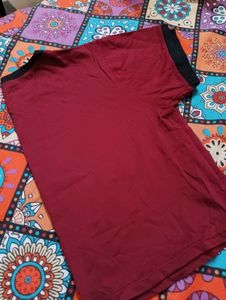 Maroon Casual T-Shirt