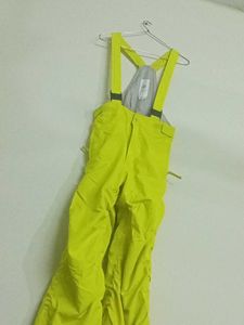 Neon Yellow Ski Bib Pants