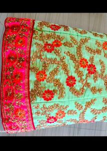 Brand New Semi Stitched Kundan Work Lahenga Choli