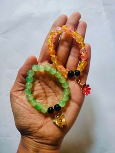 Charm Beaded Bracelets Combo Of 2