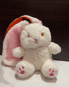 Reversible Carrot Bunny Plush Soft Toy