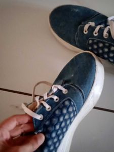 Blue Denim Casual Shoes