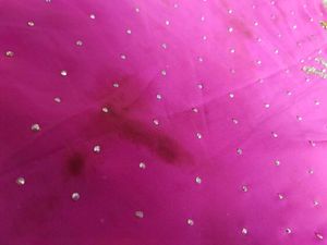 Pink Saree very heavy daimond work only have stain