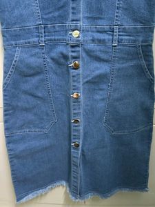 Denim One Piece - Midi Length