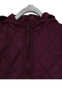Girls&#39; Puffed Sleeveless Jacket with Hood (4-6yrs)