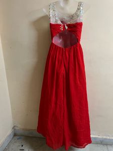 Pintrest Padded Balloon Red Designer Gown🥰💗