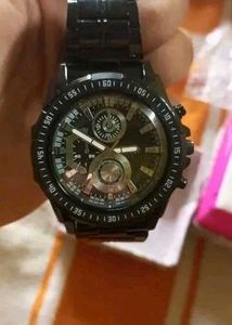 Zed black men&#39;s supper running racing stell Watch