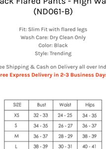 Black Flared Pants