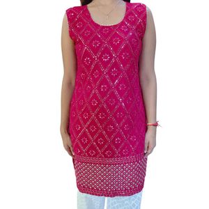 Pink kurti For Women