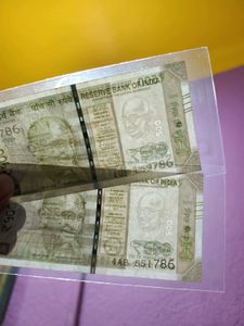 786 🍀Ending 500 Rupees Note 2 Piece, Collectable