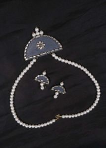 Pearl Necklace & Earring Set