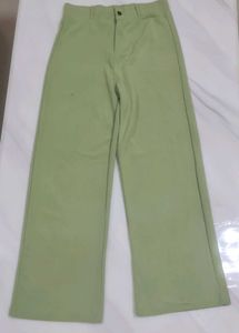 Green Wide Leg Pants