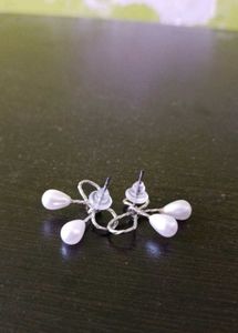 Cute Silver Tone Hair Clips