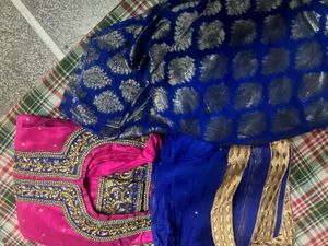 Embroidered Magenta Salwar Kameez