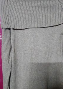 Gray Turtleneck Sweater