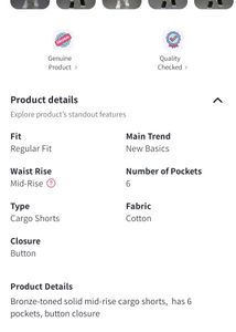 Reslag Men Mid-rise Cotton Cargo Shorts