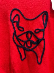 Red Graphic Pullover