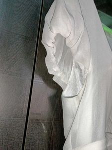 Cream Tiered Chiffon Dress