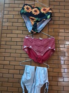 Combo Of Four  Imported Fabric Bra N Panty