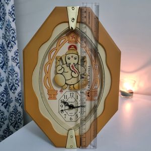 Ganeshji Wallclock (Sumeet Quartz)