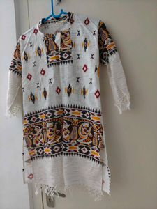 White Cotton Kurti Never Worn