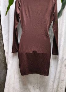 30318. Brown Mini Dress