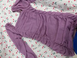 Purple Ruffle Dress