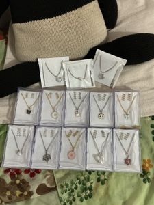 Necklace Charm Chain with adorable earrings