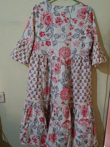Beige Dominant Multicolour Dress