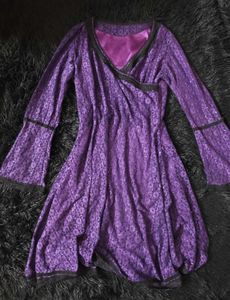 Purple Whimsy Goth Fairy Dress