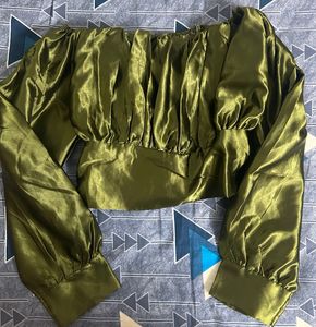 Olive Color Top