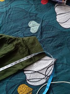 Green Embroidered Kurta