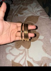 Gold Bangles - Set of 4