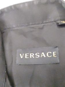 Versace Black Button-Down Shirt