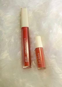 Just Herbs Liquid Lipstick, Apricot Coral