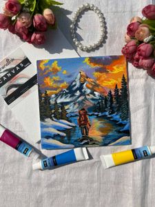 Mini Mountain Landscape Painting