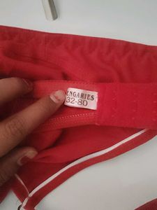 Red Colour Bra