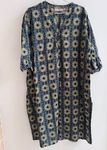 Utsa by Westside Olive Ethnic Patterned Kurta