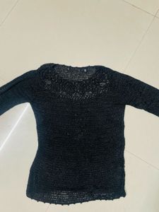 Elegant Black Knit Top