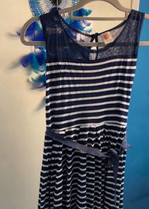 Striped Navy Dress