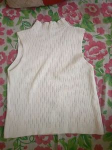 White Sleeveless Top